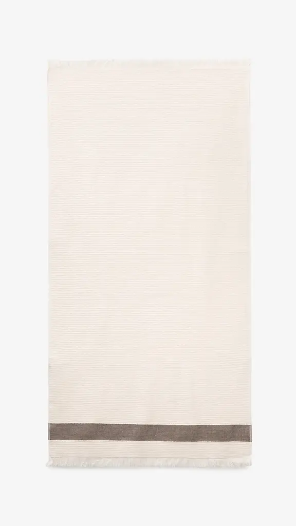Рушник махровий 1107, Ring 24/2 70х140 см Молочний shop (4820190491947) - фото 2