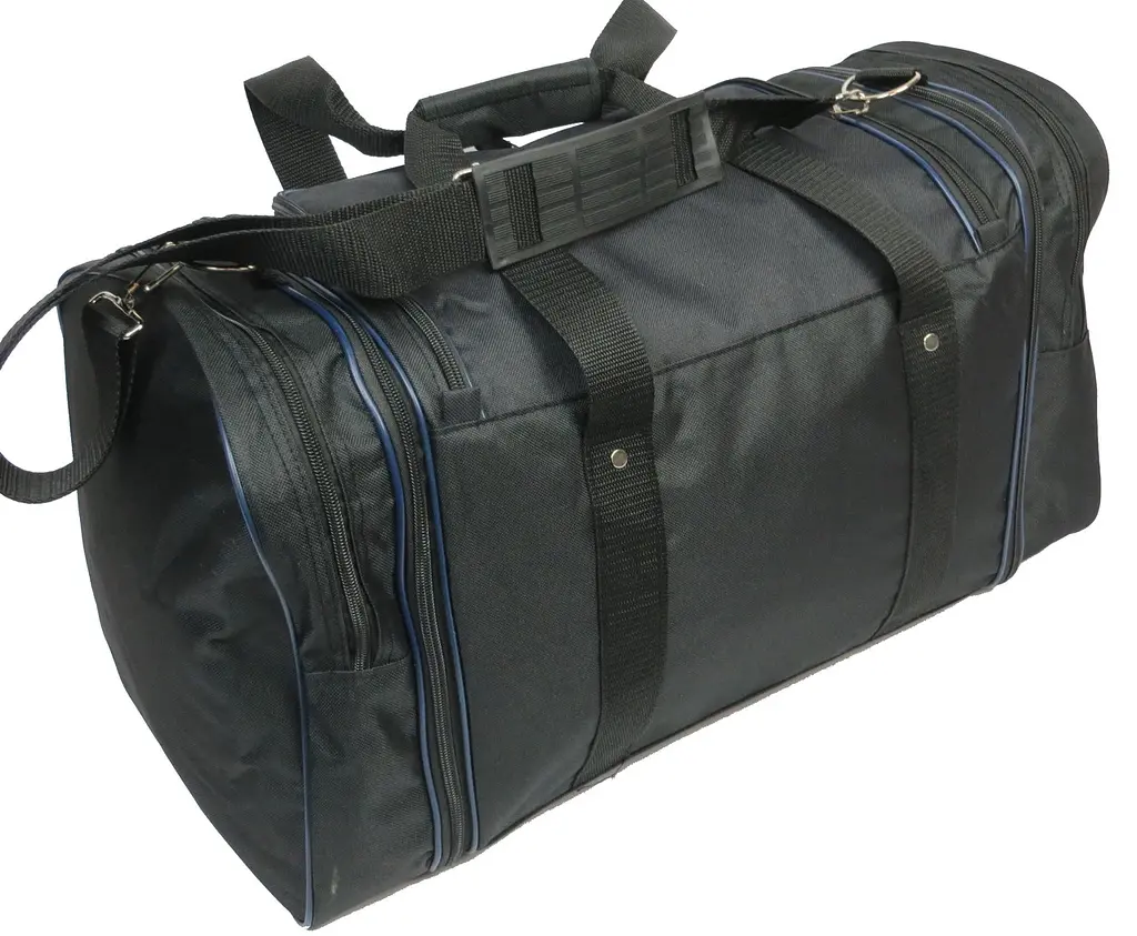 Спортивна сумка Wallaby 365 з розширенням 40/50 л 54(66)x25x30 см Чорна - фото 5