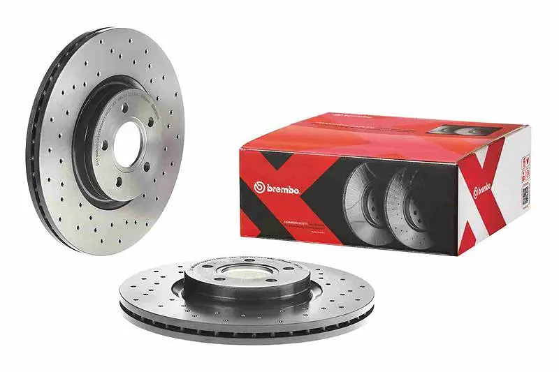 Диск гальмівний передній вентильований Volvo V40, C30, C70 II, S40 II 03-25р Brembo (09.A728.1X) - фото 2