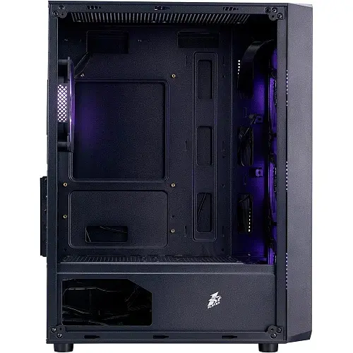Корпус 1stPlayer FD3-M, Black, без БП, Mini Tower, для Micro ATX/Mini ITX, 1xUSB 3.0/2xUSB 2.0, макс. CPU – 155 мм/VGA – 290 мм, 4x120 мм ARGB, боковая панель из закаленного стекла (FD3-M-BK-4F7) - фото 5