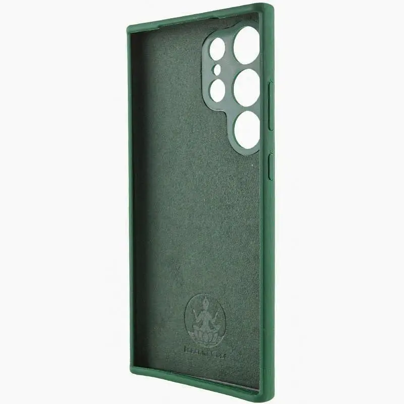 Чехол Silicone Cover Lakshmi Full Camera (AAA) with Logo для Samsung Galaxy S25 Ultra Зеленый / Cyprus Green - фото 2