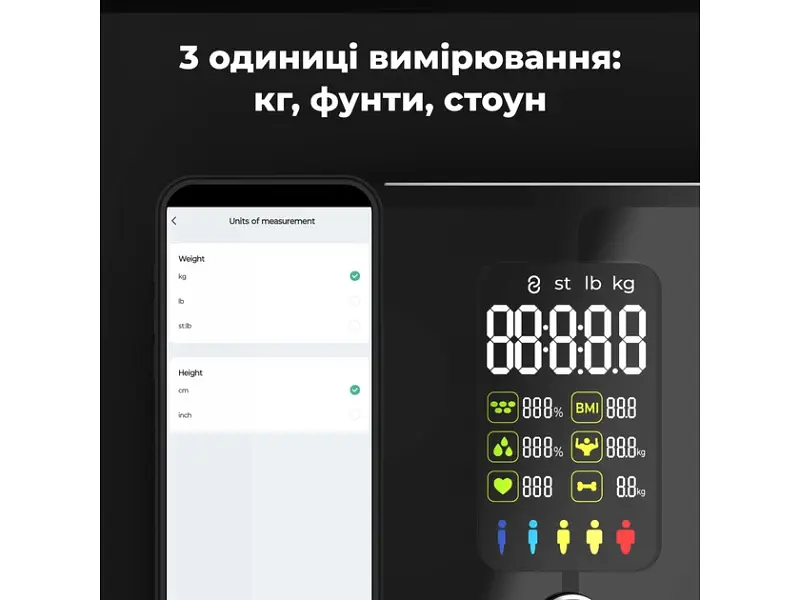 Ваги підлогові електронні AENO BS2S (ABS0002S) - фото 2