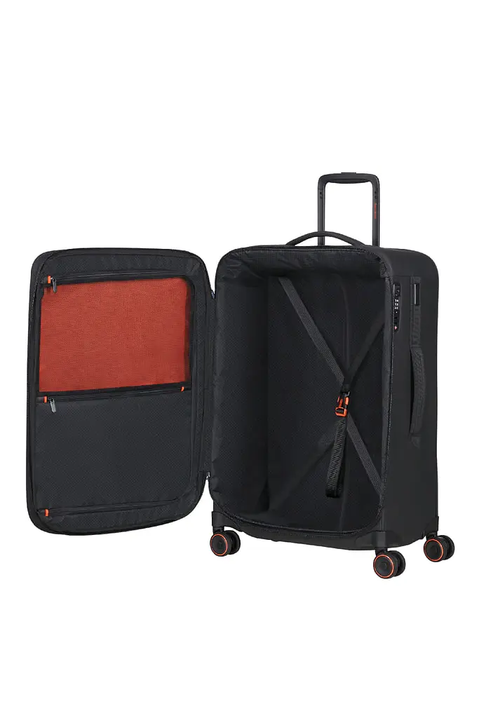 Валіза 67 См Samsonite GLAZED BLACK 67x44x30(33) KT9*09002 - фото 2