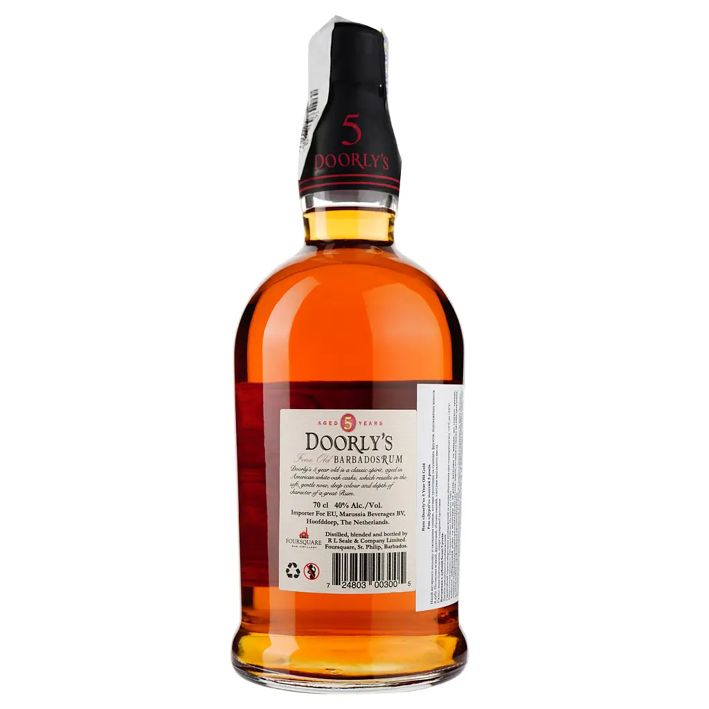 Ром Doorly’s 5 Year Old Gold, 40%, 0,7 л - фото 2