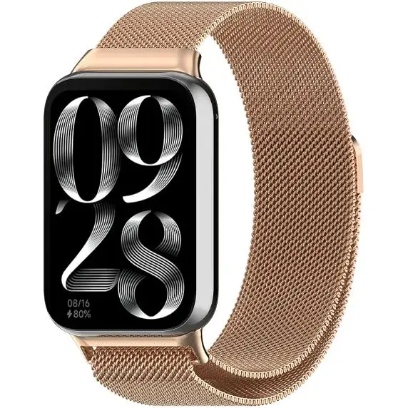 Ремінець DK CDK для Xiaomi Mi Smart Band 9 Pro Metal Milanese Loop Magnetic (017123) (rose gold) - фото 2