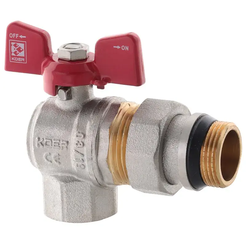 Кран з американкою 1/2" "антіпротечка"Koer KR.228-Gi кутовий KR0196