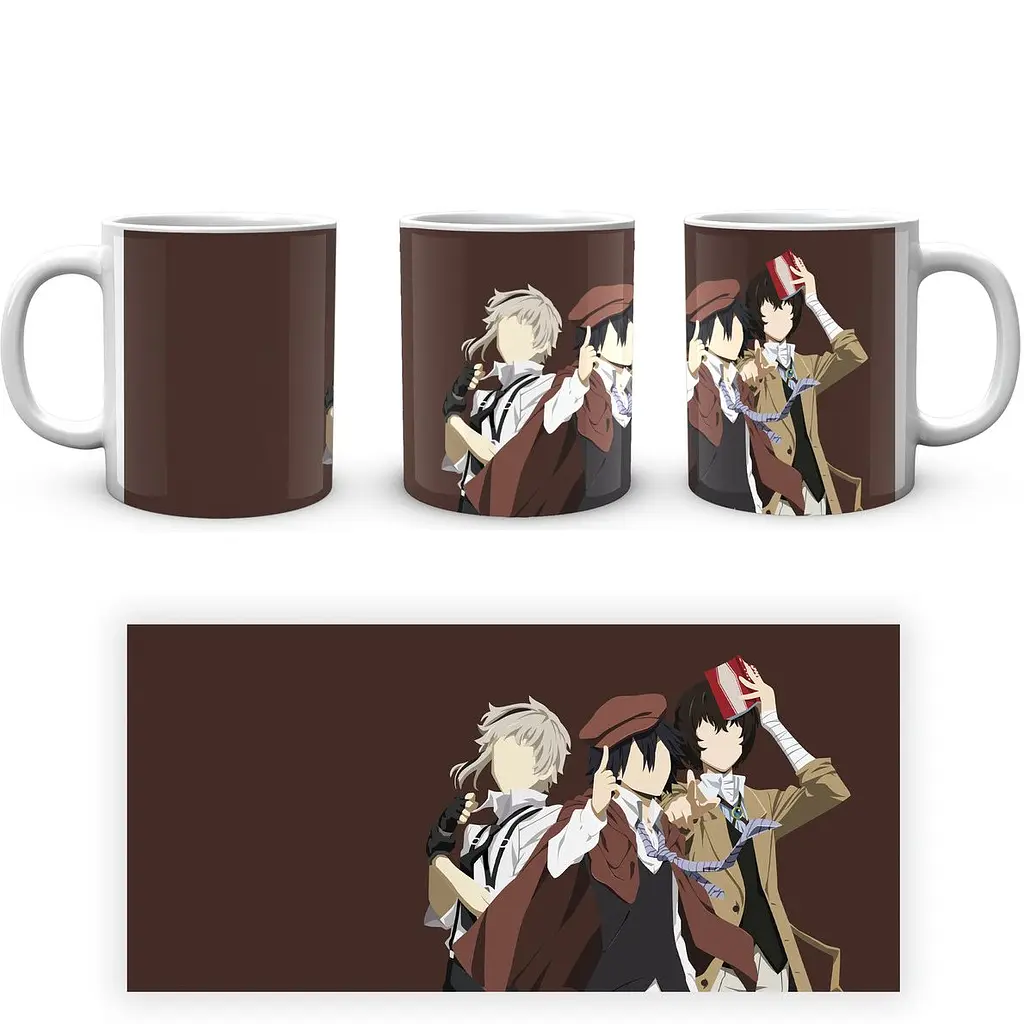 Кружка GeekLand Bungou Stray Dogs Проза Бродячих Псов Рампо Ацуши Дазай BSD 21 330 мл белая - фото 4