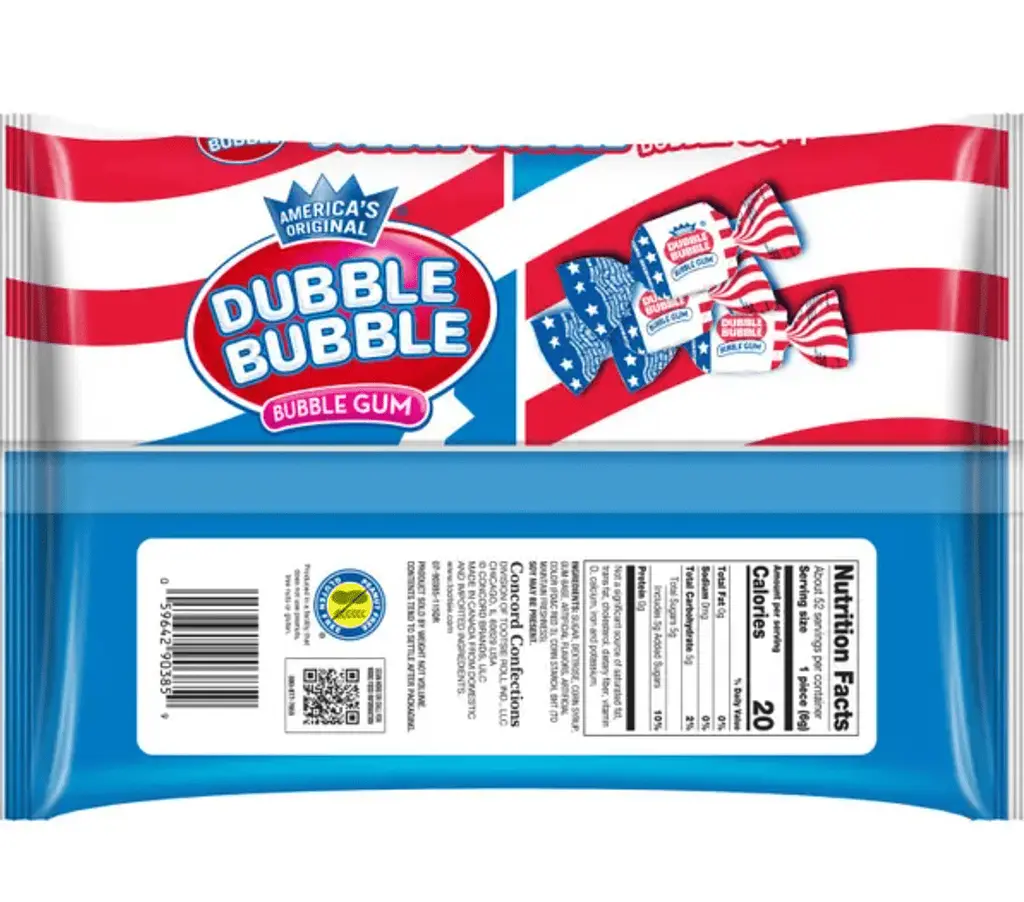 Жувальна гумка Dubble Bubble Flag Twists Bubble Gum 326г - фото 5