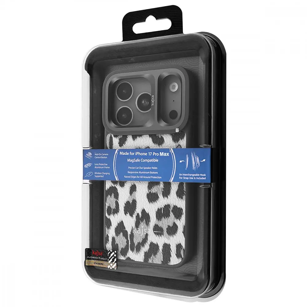 Чохол Kajsa Leopard Pattern with Magnetic Ring iPhone 17 Pro Max в асортименті - фото 2