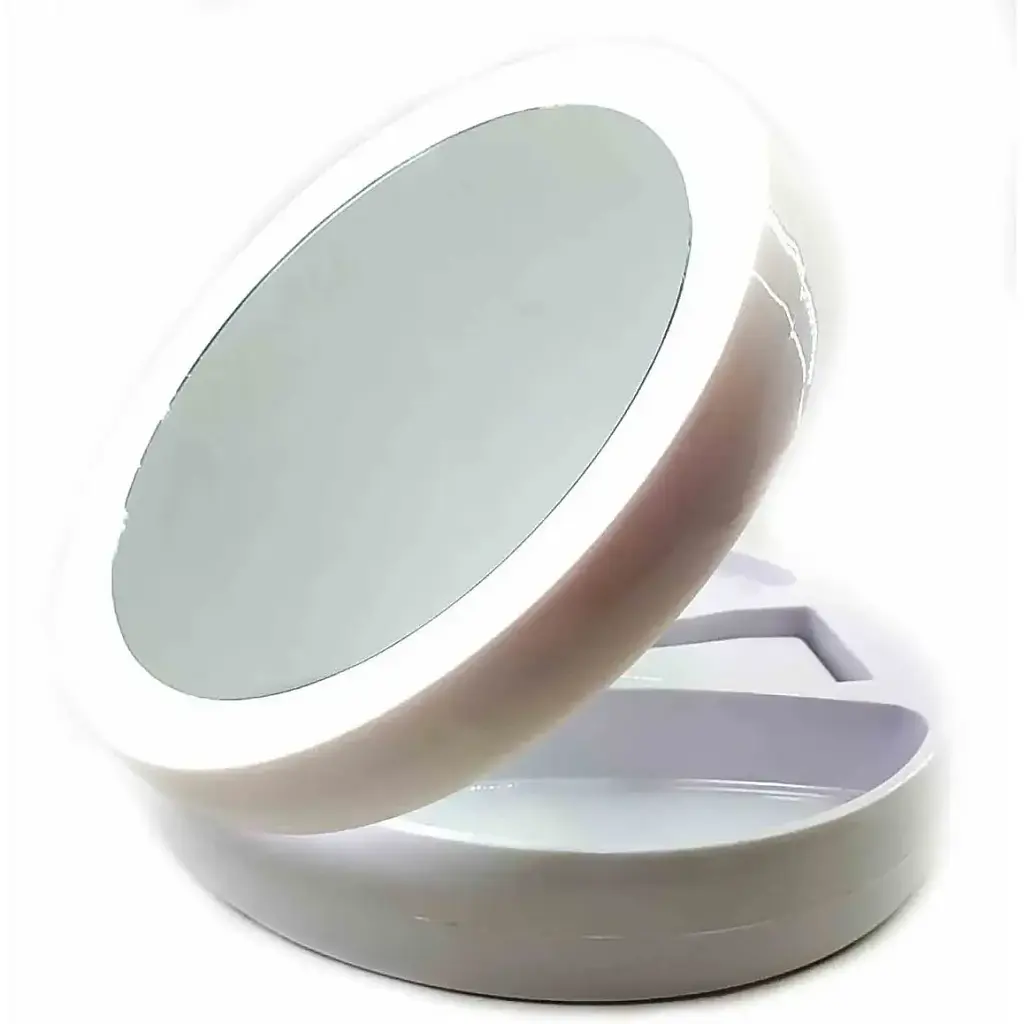 Зеркальце настольное с подсветкой 16х29 см - фото 4