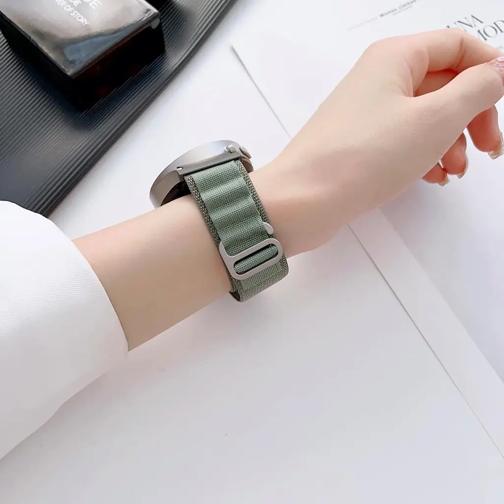 Ремінець BeWatch Alpine Loop Samsung Galaxy Watch 4 5 6 7 Хакі (14GW1205) - фото 5