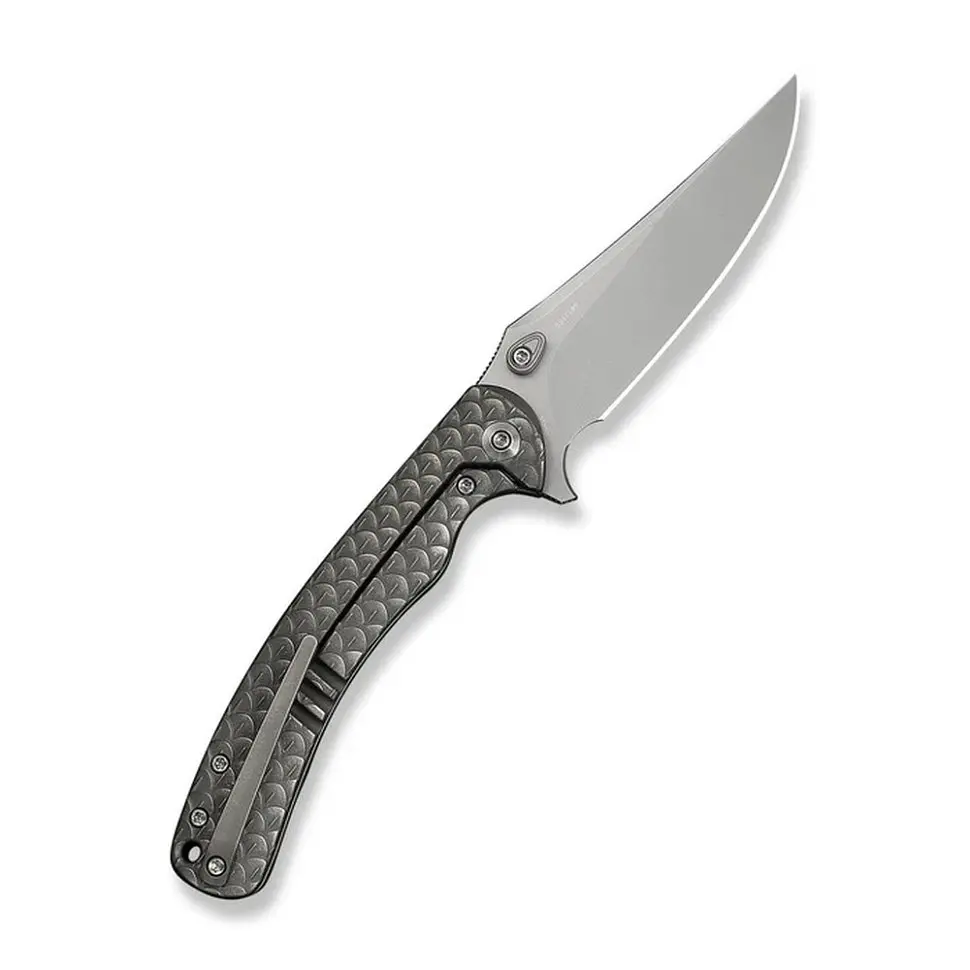 Ніж складаний туристичний Weknife Dracarys, (9.1 см) Böhler M390 / титан 6AL4V сірий - фото 2