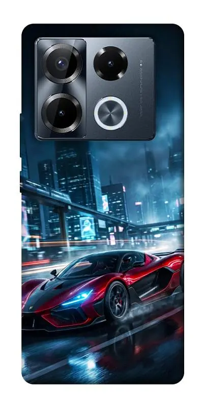 TPU чохол Demsky Red sport car для Infinix Note 40 Pro 4G