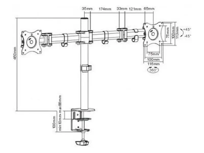 Настільне кріплення i-Tech MBS-12F - фото 4