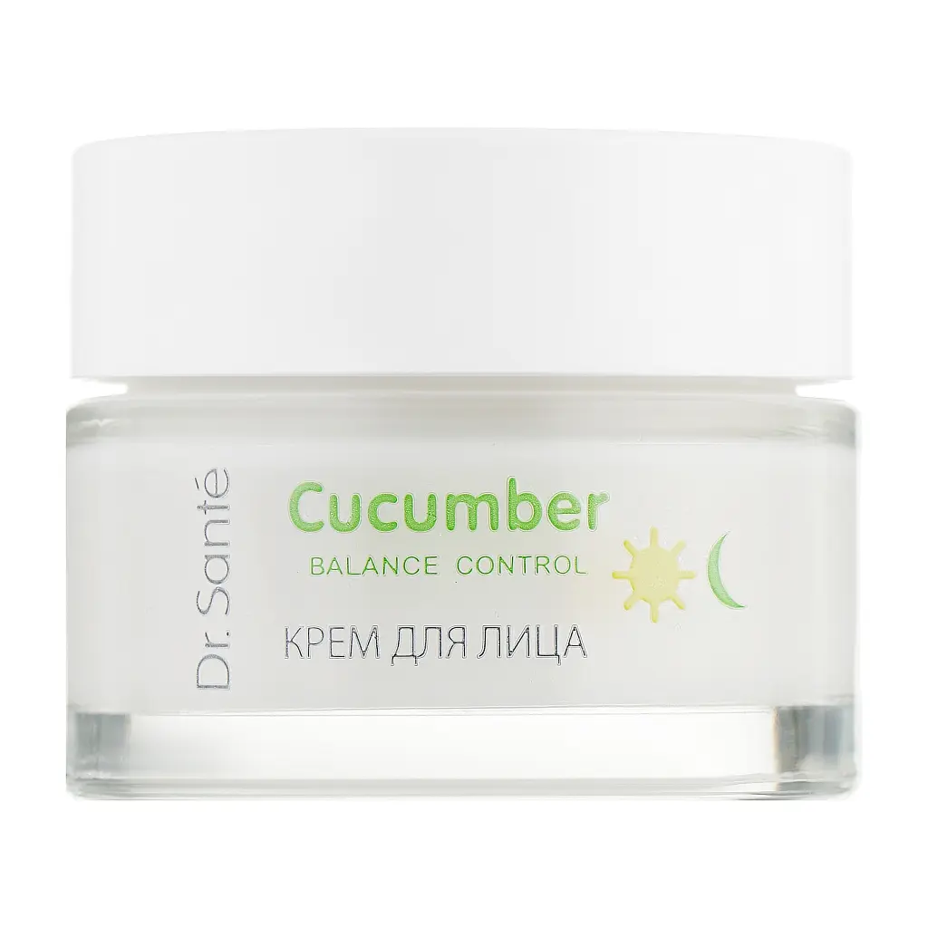 Крем для обличчя Dr. Sante Cucumber Balance Control З матувальним ефектом 50 мл (4823015926211) - фото 2