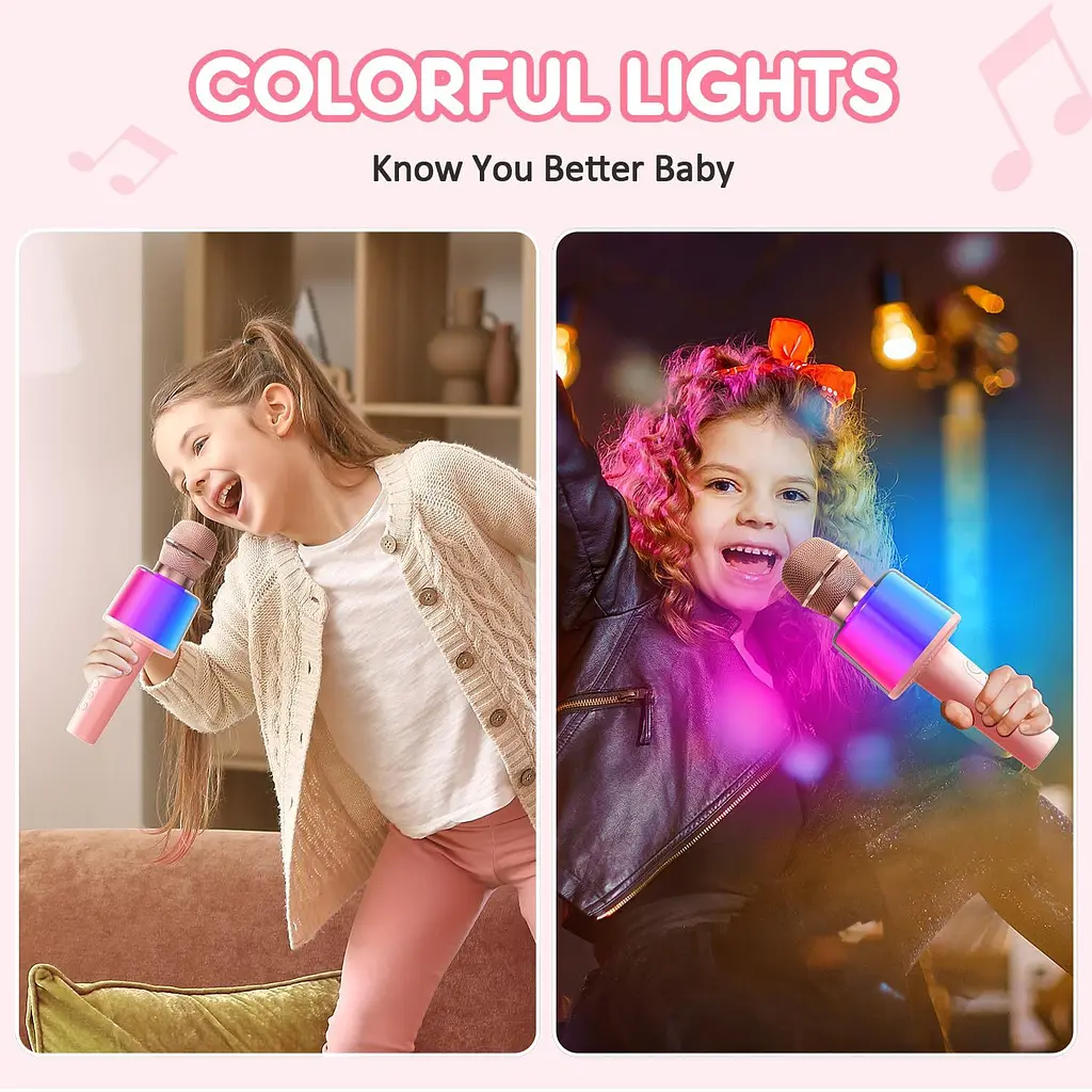 Мікрофон з караоке Epik MC005 Pink [154247] - фото 4