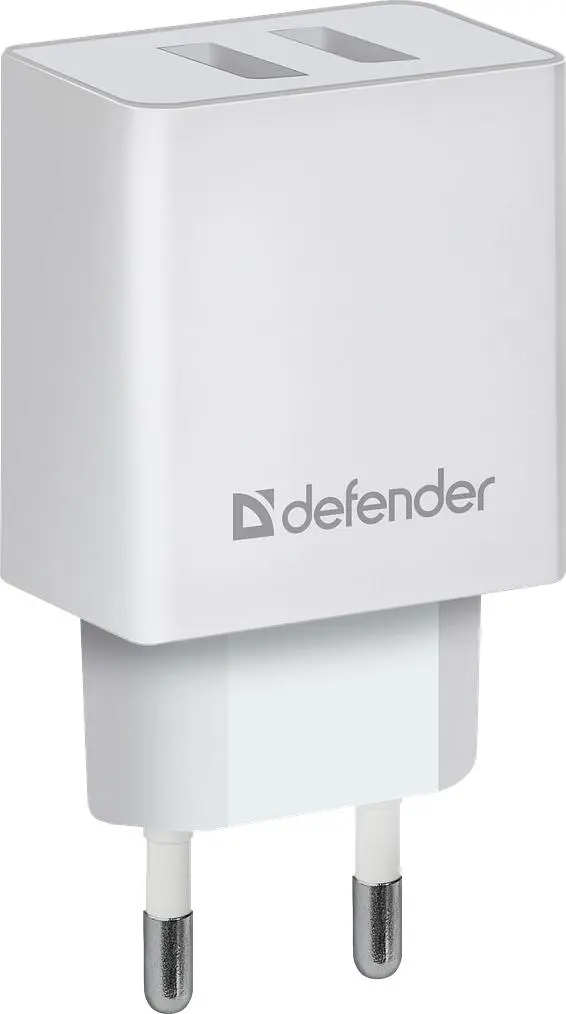 Зарядное устройство Defender 2xUSB 16W 2.1A UPA-22 белый (83580) - фото 2