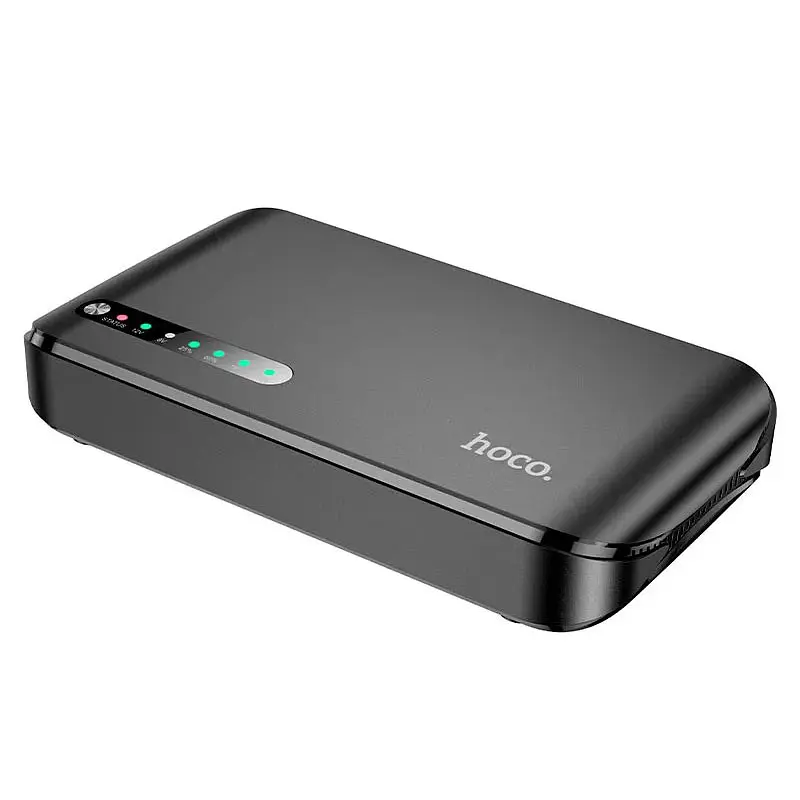 Источник бесперебойного питания Hoco DB62 Smart Mini UPS для роутеров 5V/9V/12V 20000 mAh - фото 2
