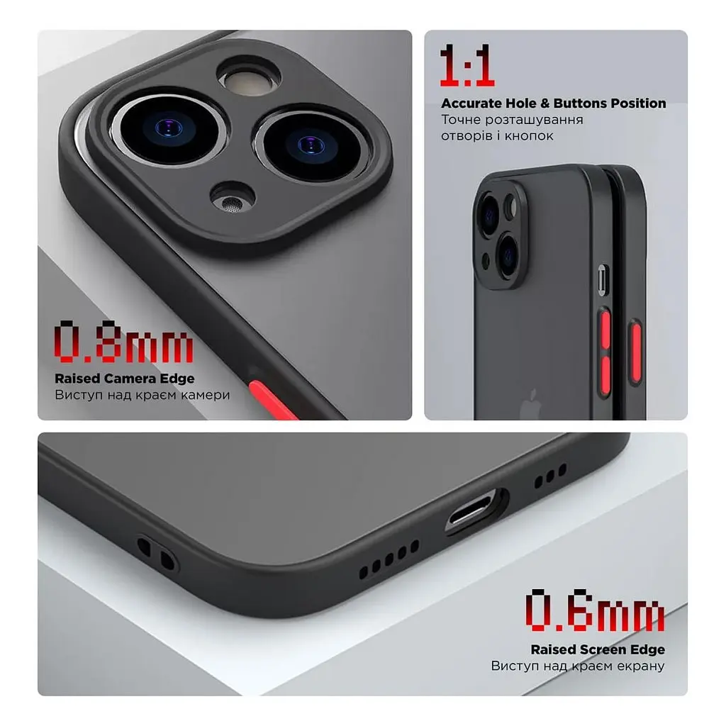 Чехол для мобильного телефона Armorstandart Frosted Matte Samsung M34 5G (M346) Black (ARM69710) - фото 3