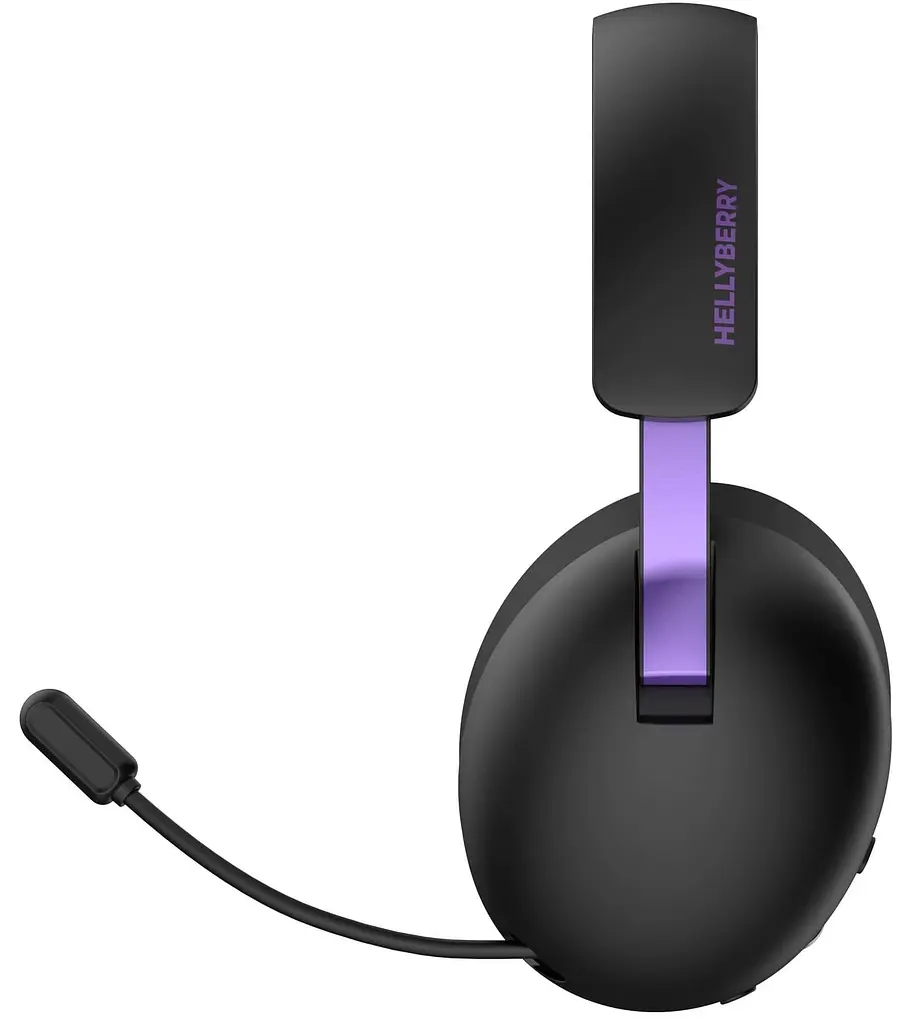 Ігрова гарнітура HATOR Hellyberry HH30 Wireless Black-Violet (HH30_wireless_BV) - фото 3