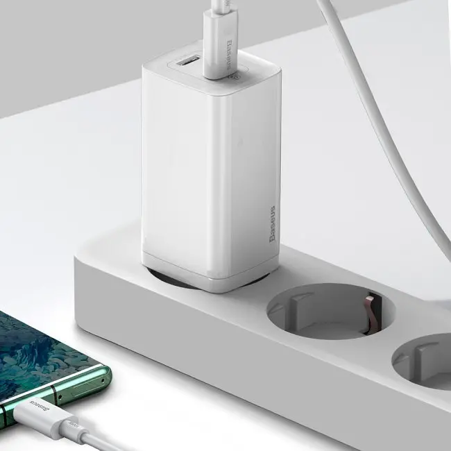 Адаптер живлення 65 W Baseus GaN2 Lite Quick Charger C+C CCGAN2L-E02 - фото 4