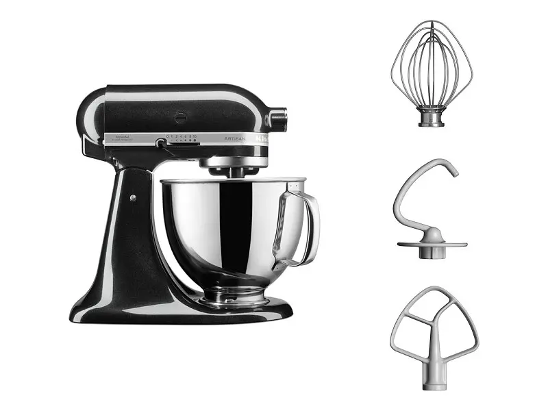 Кухонна машина KitchenAid Artisan 5KSM125EOB з відкидним блоком 4.8 л чорна - фото 4