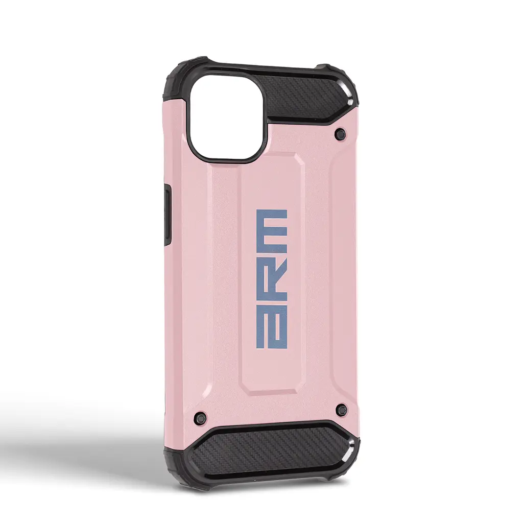 Чехол для Apple iPhone 14, Panzer, розовый, противоударный, бронированный, милитари, панель-накладка, защита всего корпуса, защита дисплея и камеры, термополиуретан (TPU) + поликарбонат (PC), ArmorStandart (ARM71480) - фото 2