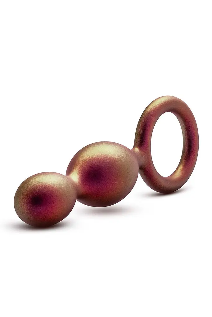 Анальна пробка Anal Adventures Matrix Loop Plug 13.3 см (помаранчевий) - фото 2