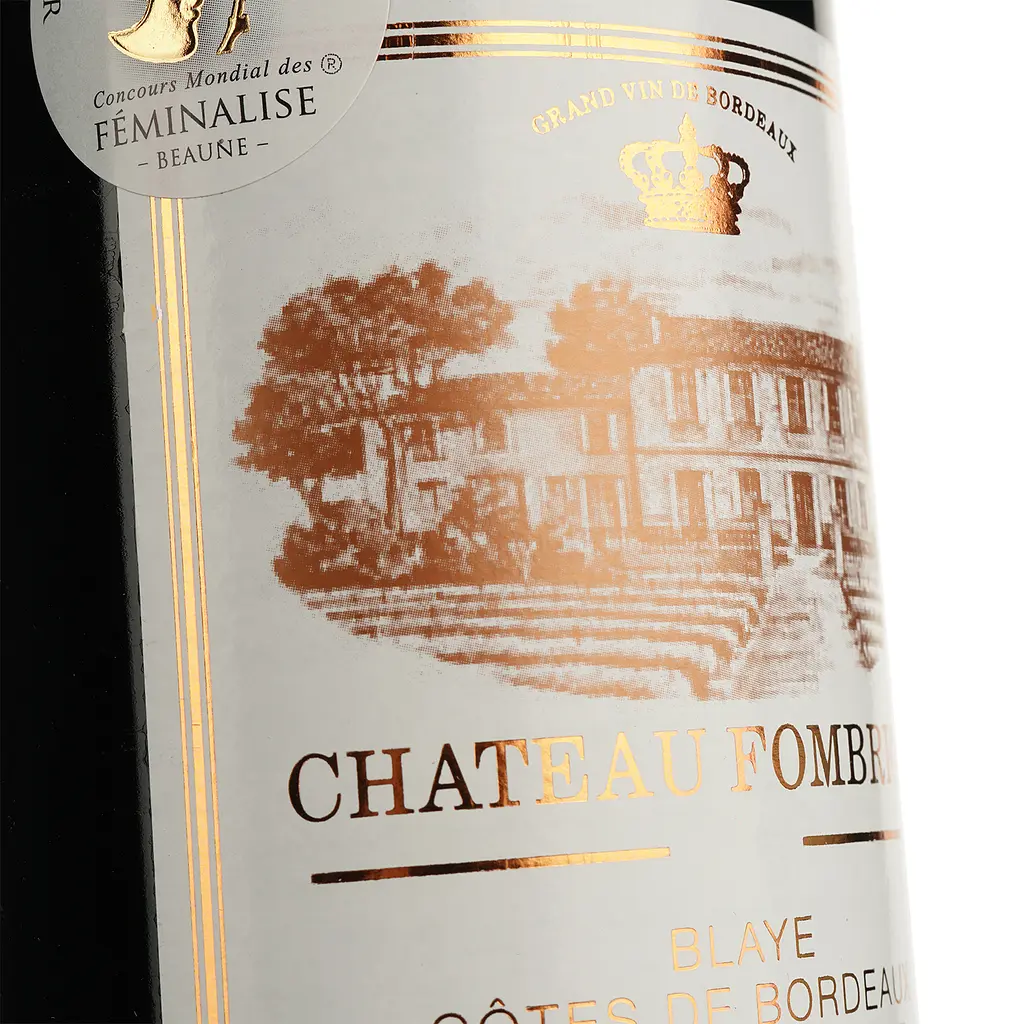 Вино Chateau Fombrion 2022 AOP Blaye красное сухое 0.75 л  - фото 3