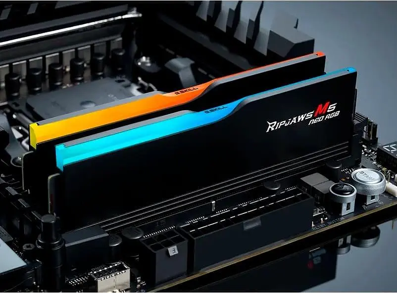 Модуль памяти G.Skill DDR5 32GB (2x16) Ripjaws M5 Neo 6000Mhz RGB Black AMD EXPO (F5-6000J3038F16GX2-RM5NRK) - фото 3