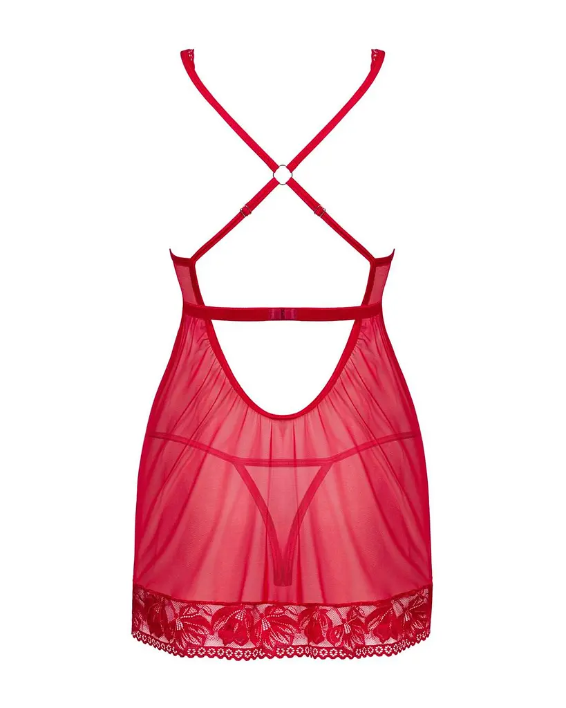 Obsessive Lacelove babydoll & thong XS/S - фото 4