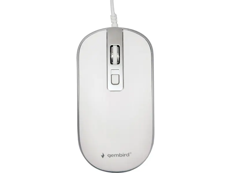 Миша Gembird MUS-4B-06-WS Gray White - фото 2