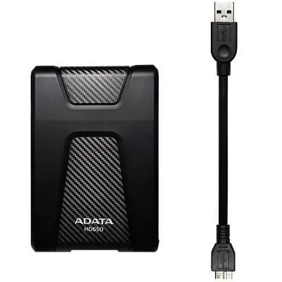Зовнішній жорсткий диск 2.5 1TB ADATA (AHD650-1TU31-CBK) - фото 6