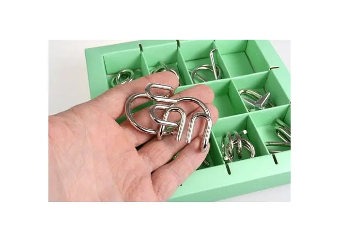 Набір головоломок Eureka Metal Puzzles зелений 10 шт. (473357) - фото 3