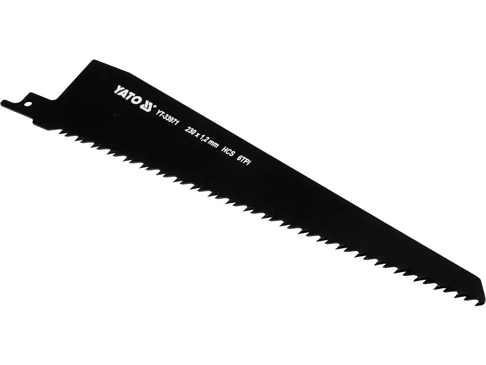 Полотно по дереву до шаблевої пили Yato HCS прямий різ 6 зубів на 1" 230 мм (YT-33971) - фото 2
