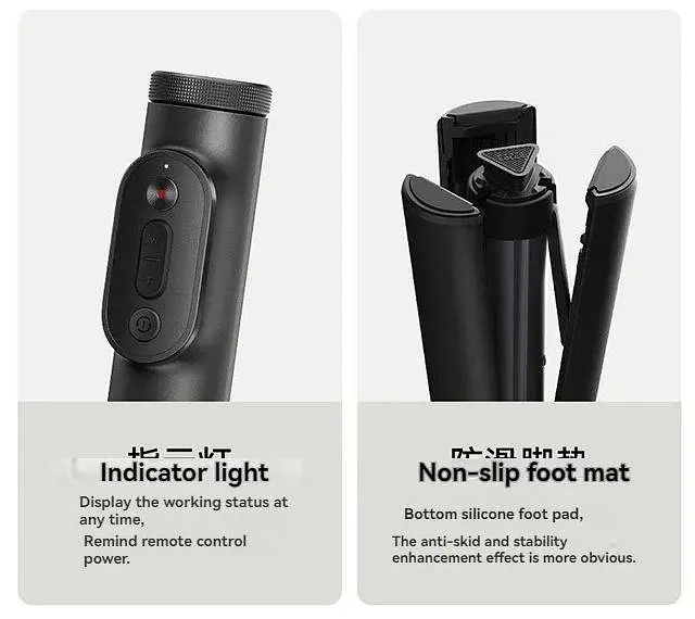 Селфі - монопод бездротовий трипод Xiaomi Zoom Stand Selfie Stick 2 чорний (XMBJZPGO2YM) - фото 6