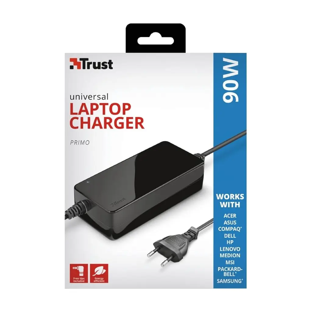 Блок живлення до ноутбуку Trust Primo 90W-19V Universal Laptop (22142_TRUST) - фото 5