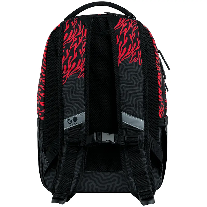 Рюкзак GoPack Teens 135M-4 Чорно-червоний (GO26-135M-4) - фото 6