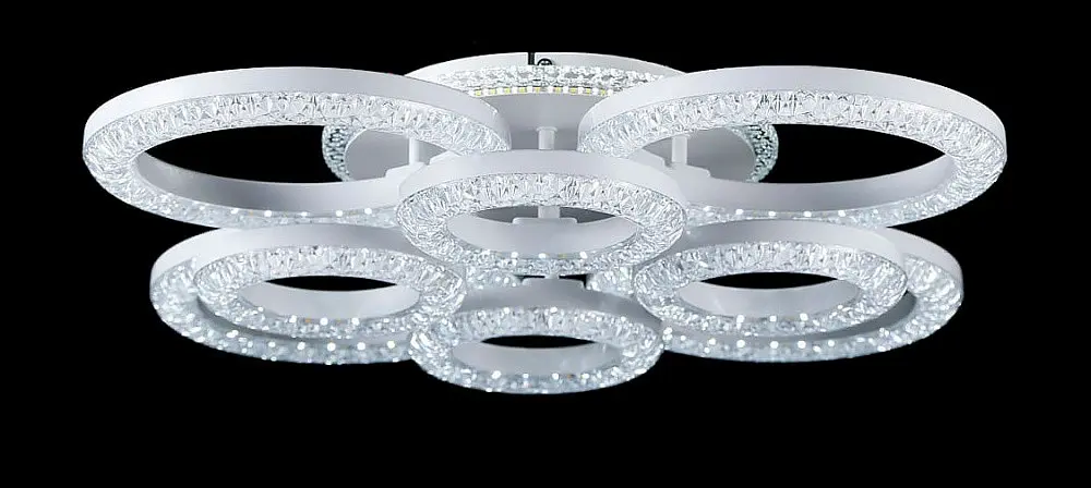 Люстра стельова LED Splendid Ray LT8003/4+4, 240W, білий, сучасний стиль, з пультом, димер - фото 2