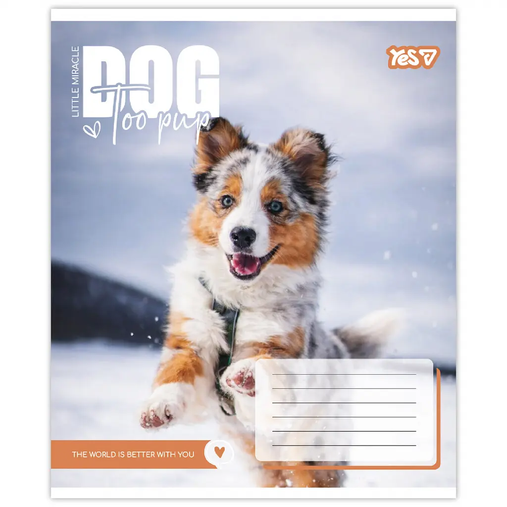 Набір зошитів Yes Dog too pup А5 12 аркушів у лінію 25 шт. (768732) - фото 3