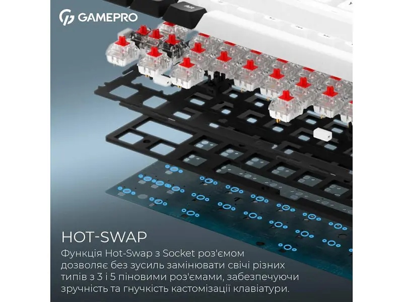 Клавіатура GamePro Asgard Valhalla MK210W Pro White - фото 5