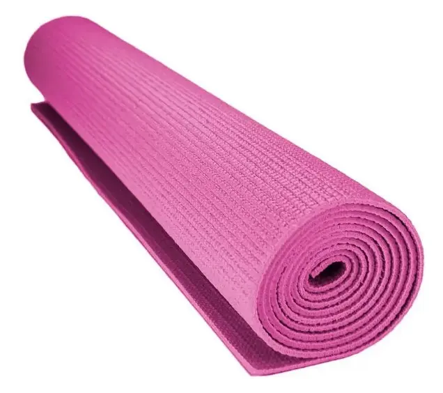 Килимок для йоги та фітнесу Power System PS-4014 PVC Fitness Yoga Mat Pink (173x61x0.6) (PS-4014_Pink) - фото 2