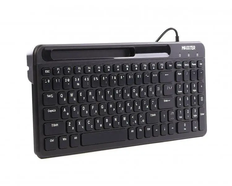 Клавiатура Maxxter KB-01B-UA Чорний - фото 3