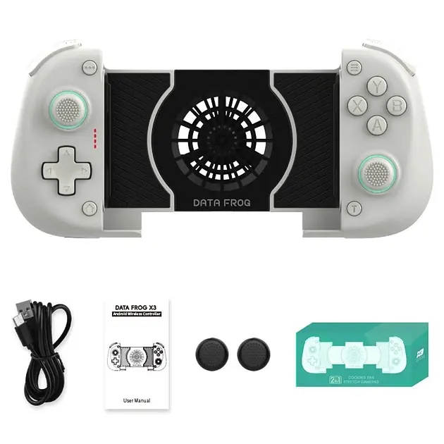 Бездротовий геймпад Data Frog X3 White з системою охолодження для Android, Nintendo Switch, Pc - фото 2
