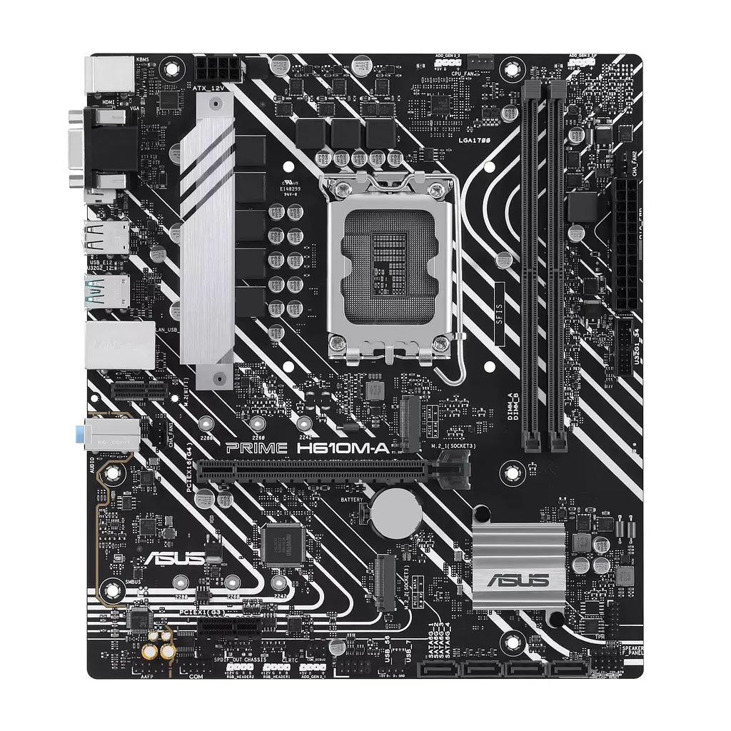 Материнская плата PRIME H610M-A-CSM s1700 H610 2xDDR5 M.2 HDMI D-Sub DP mATX Asus teh0019018 - фото 2