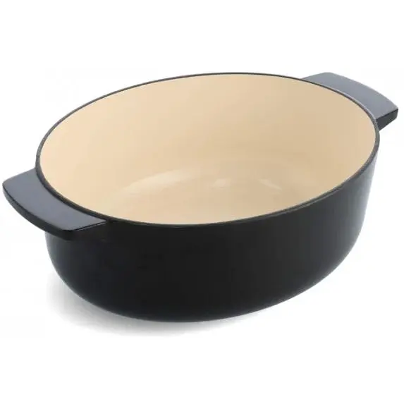 Утятница чугунная с крышкой KitchenAid 30 см 5.6 л черная (CC006064-001) - фото 4
