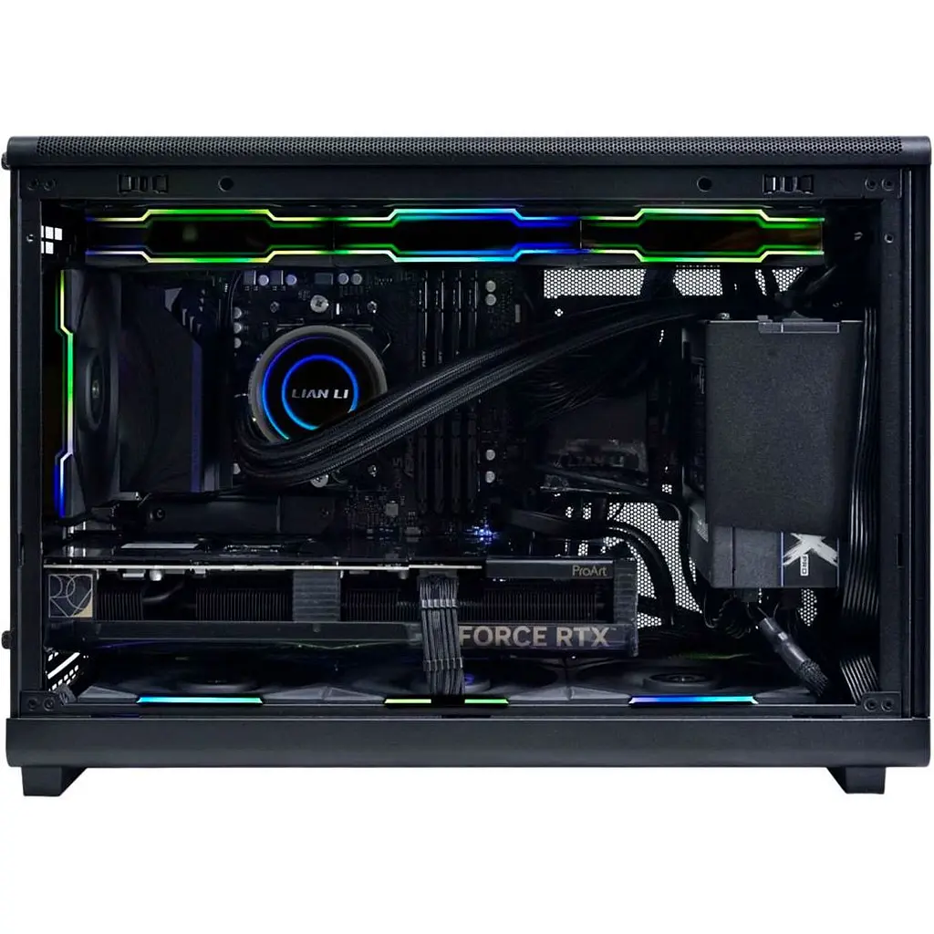 Корпус Lian Li A3-mATX Wood Edition Black (G99.A3X-WD.00) [176270] - фото 9