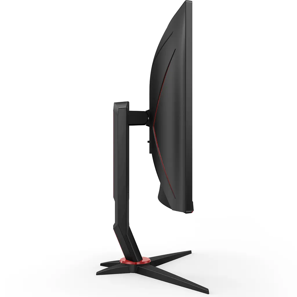 Монитор AOC TFT 27`C27G2Z3/BK, VA, 280 Гц, 0,5 мс, изогнутый, HDMIx2, DP, HAS, черный с красным - фото 4