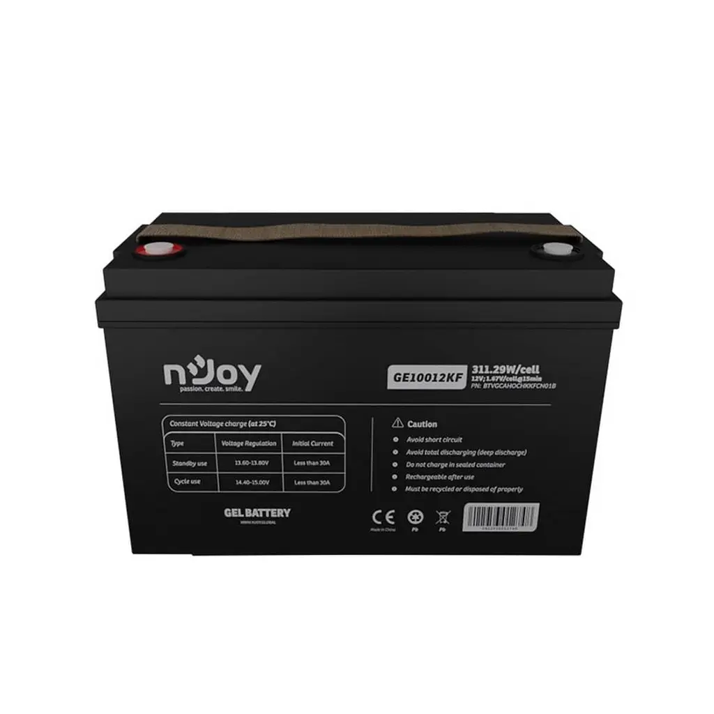 Акумуляторна батарея для ДБЖ Njoy GEL 12 V / 100 А*ч (GE10012KF) - фото 2