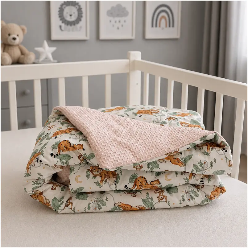 Плед дитячий MirSon Silky Waffle Little Jungle Friends 110х140 см (2200013892229) - фото 4